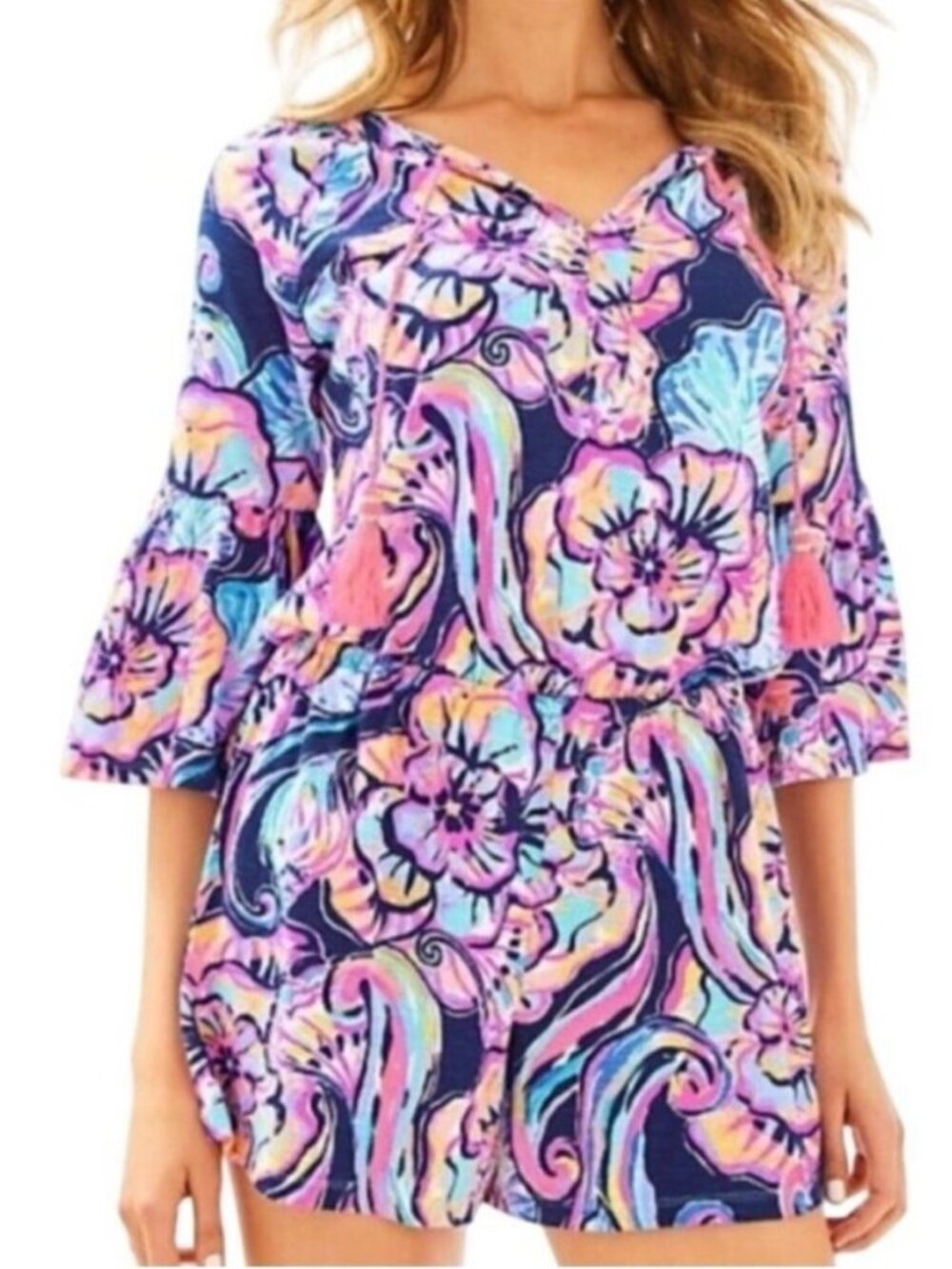 Lilly Pulitzer Del Lago Romper Size Medium